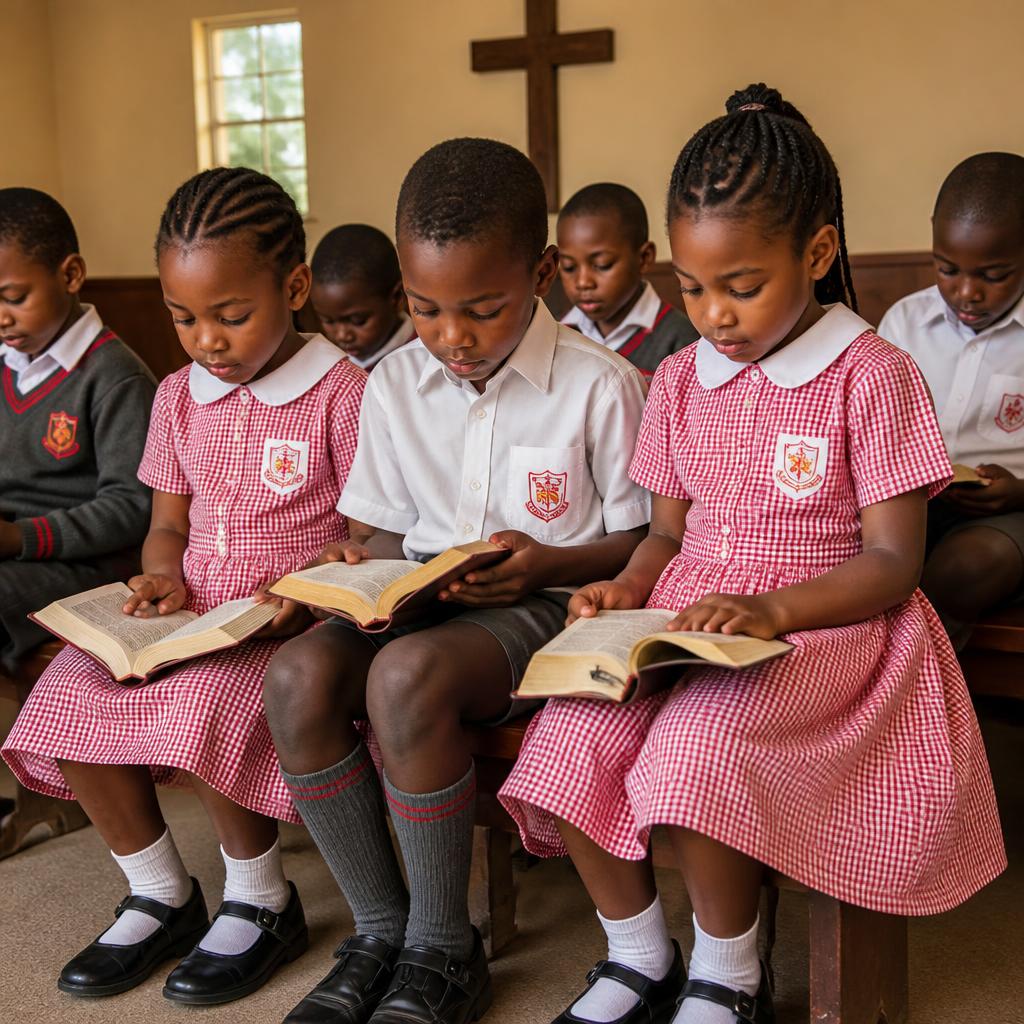 Student reading Scripture